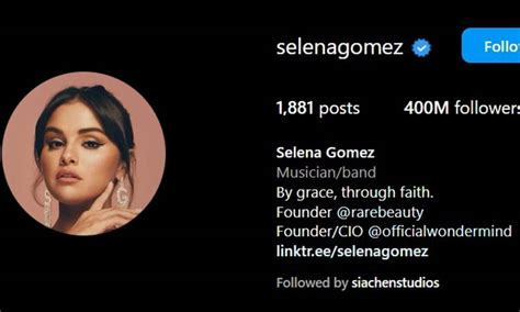 selena gomez instagram followers growth